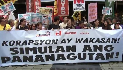 针对民众反腐抗议,菲律宾军队进入“红色警戒”