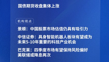 四点半观市 | 机构:中国股票市场估值仍具有吸引力