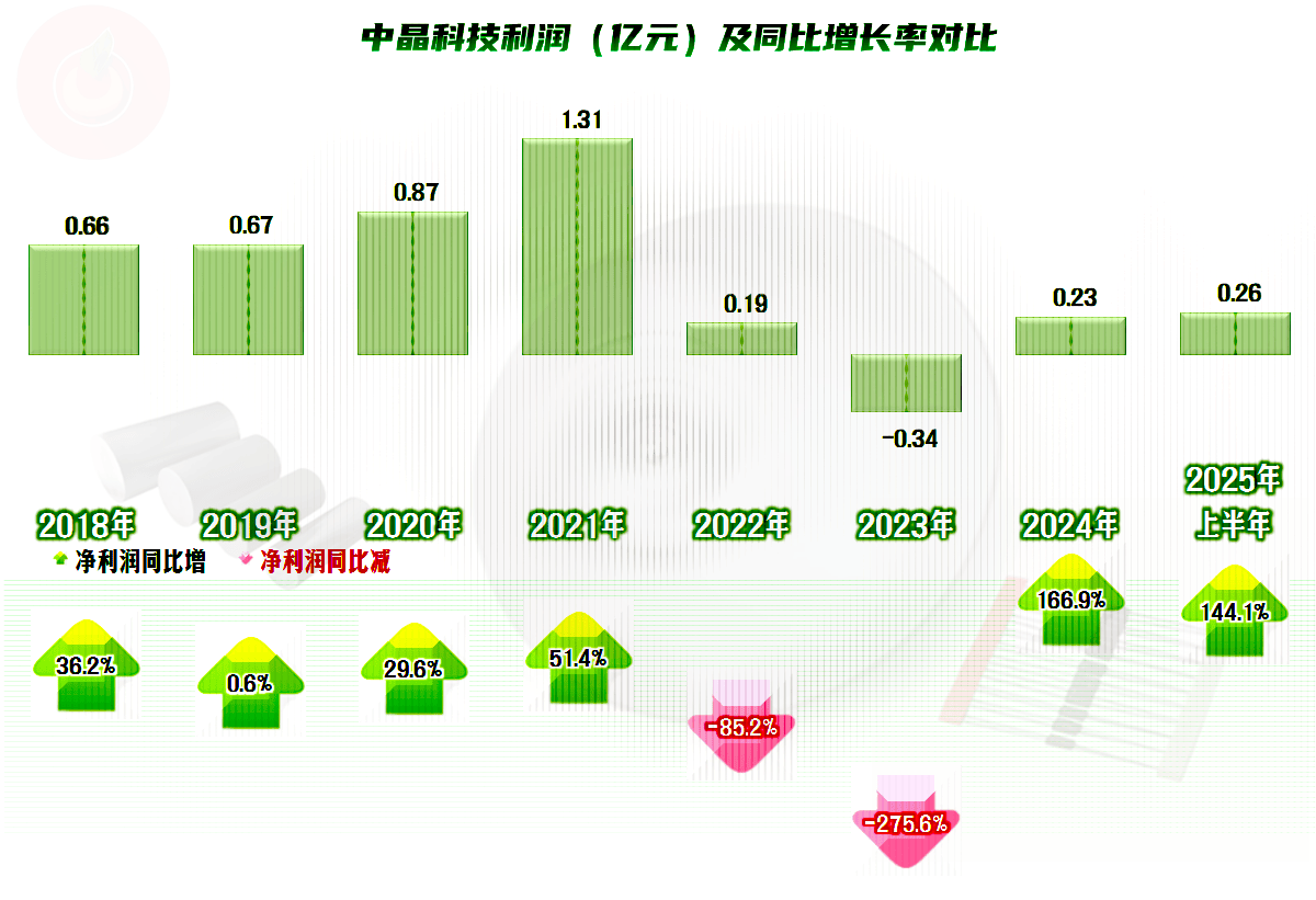 中晶科技2025年上半年表现如何?