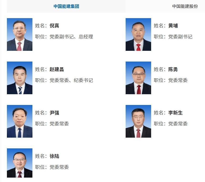 中国能建党委:徐陆任中国能建投资集团董事长